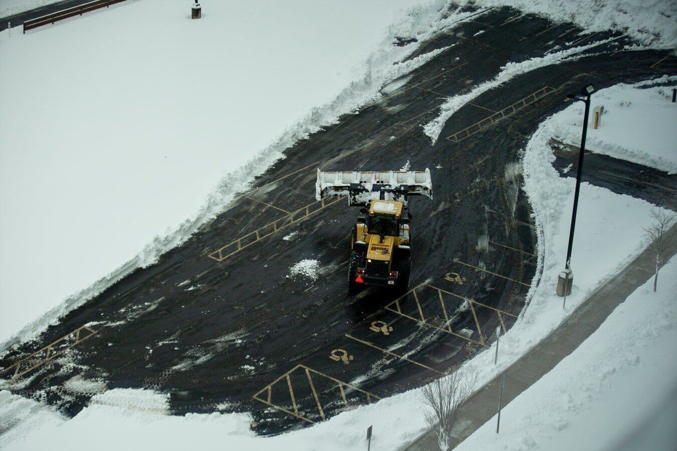 Snow clearing at Larkin at Exchange